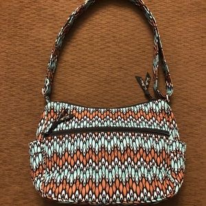 Vera Bradley Brown & Turquoise Handbag